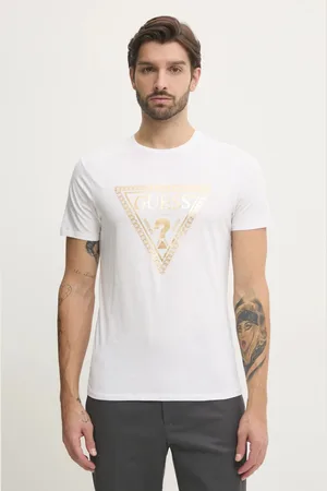 Guess T-shirt bawełniany męski kolor z nadrukiem M5RI49 K9RM1