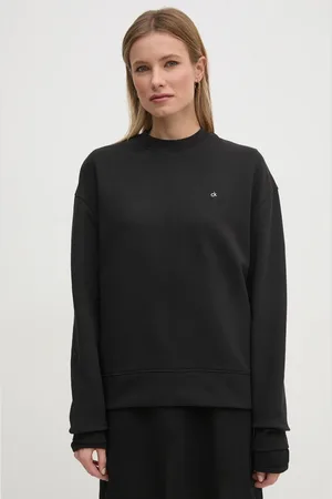 Calvin Klein Bluza bawełniana damska kolor gładka K20K208092