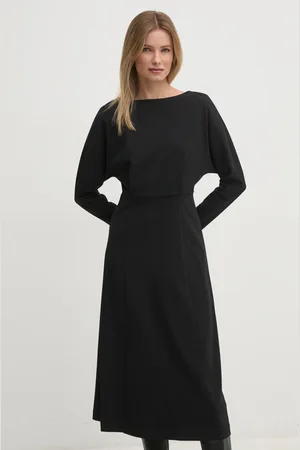 Calvin Klein Sukienka kolor midi rozkloszowana K20K207893