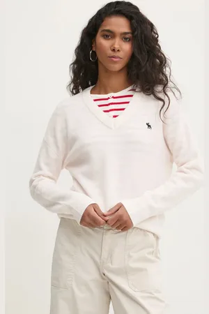 Abercrombie & Fitch Sweter wełniany damski kolor lekki KI150-4391