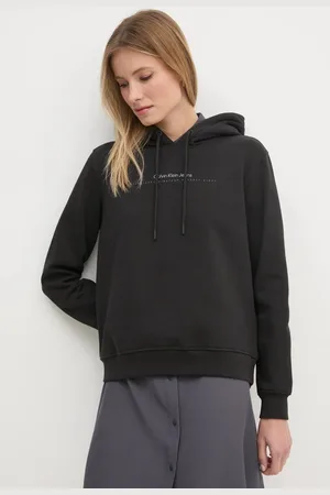 Calvin Klein Bluza damska kolor z kapturem z nadrukiem J20J225494