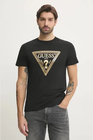 Guess T-shirt bawełniany męski kolor z nadrukiem M5RI49 K9RM1