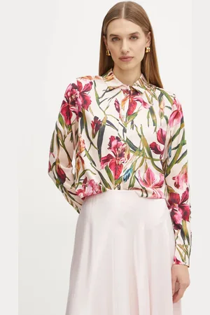 Guess Koszula MELISSA damska kolor regular z kołnierzykiem klasycznym 5RGH30 7282A