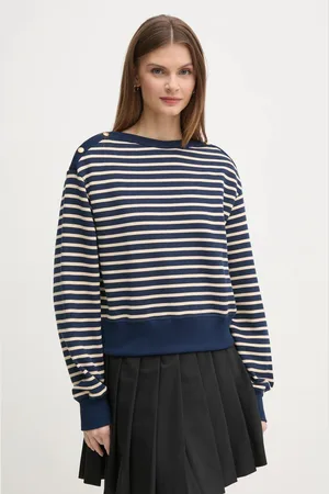 Tommy Hilfiger Bluza bawełniana damska kolor wzorzysta WW0WW44447