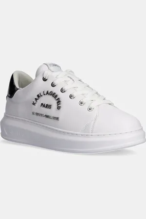 Karl Lagerfeld Sneakersy skórzane KAPRI MENS kolor KL52539K