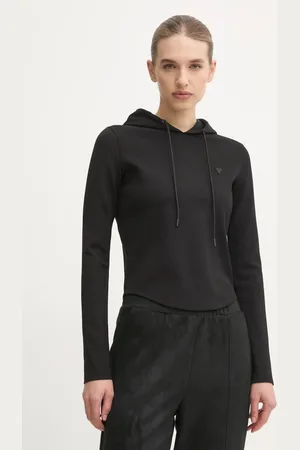 Guess Bluza STEFFI damska kolor z kapturem gładka V5RQ06 KCLH0