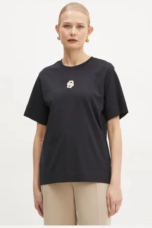HUGO BOSS T-shirt bawełniany damski kolor 50526205