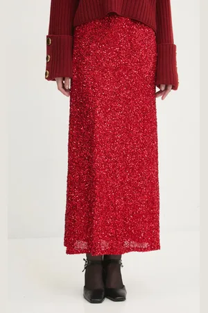Never Fully Dressed Spódnica Dorris Skirts kolor maxi prosta NFDSK594