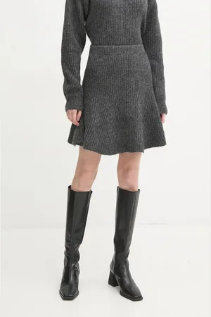 By Malene Birger Spódnica wełniana DOX kolor mini rozkloszowana 102525