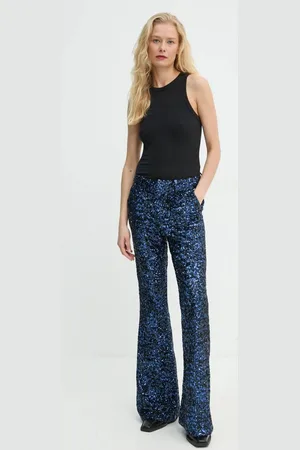 Zadig & Voltaire Spodnie damskie kolor dzwony high waist WWPA00808