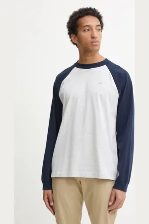 Hollister Longsleeve bawełniany kolor wzorzysty KI324-4170