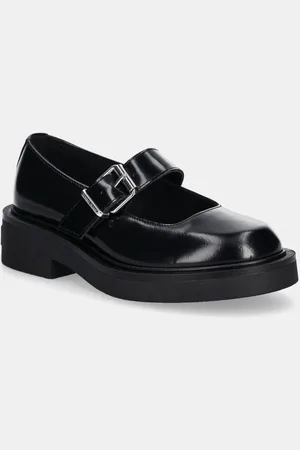 Tommy Hilfiger Półbuty skórzane TJW MARY JANE SHOE damskie kolor na płaskim obcasie EN0EN02723