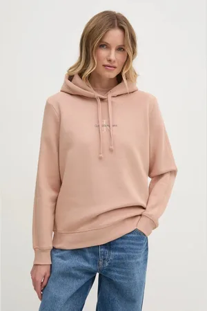Calvin Klein Bluza damska kolor z kapturem z aplikacją J20J223536