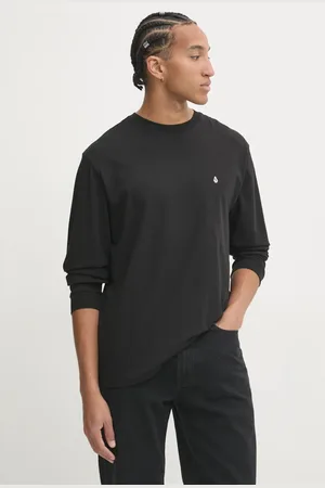 Volcom Longsleeve bawełniany kolor gładki A3632406