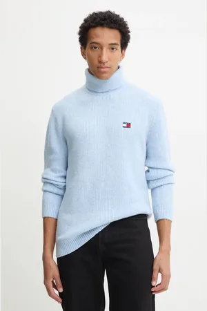 Tommy Hilfiger Sweter z domieszką wełny męski kolor z golferm DM0DM20602