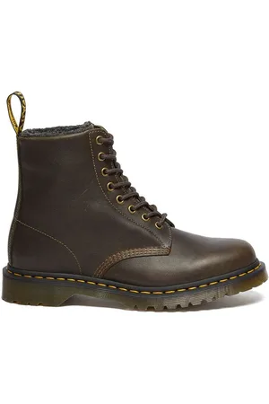 Dr. Martens Workery skórzane 1460 Wl kolor na płaskim obcasie ocieplone DM31873538