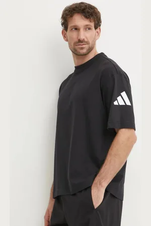 adidas T-shirt bawełniany Essentials męski kolor z nadrukiem JF3615