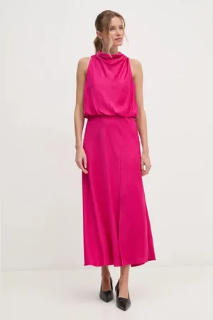 DKNY Sukienka kolor midi prosta P4JBAZ22