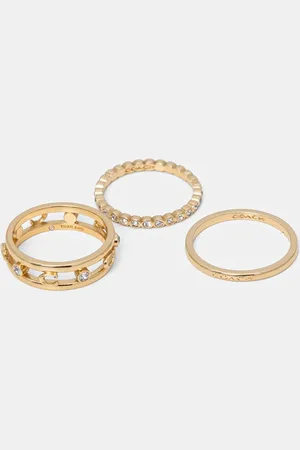 Coach Pierścionki 3-pack 506210GLD710