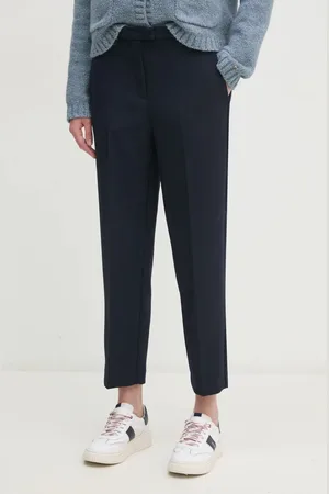 Tommy Hilfiger Spodnie damskie kolor proste high waist WW0WW44090