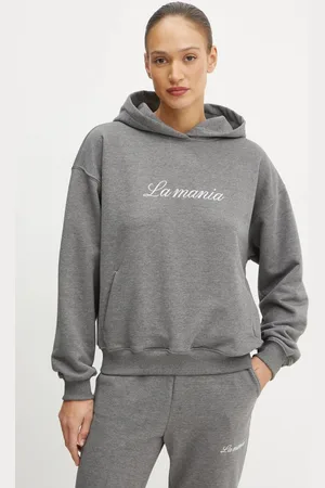 La Mania Bluza ROCKY damska kolor z kapturem z aplikacją LM.ROCKY