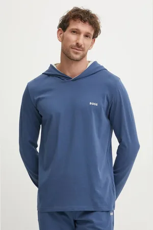 HUGO BOSS Longsleeve lounge kolor gładki