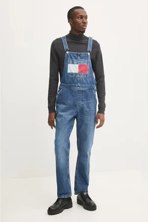 Tommy Hilfiger Ogrodniczki jeansowe kolor DM0DM20440