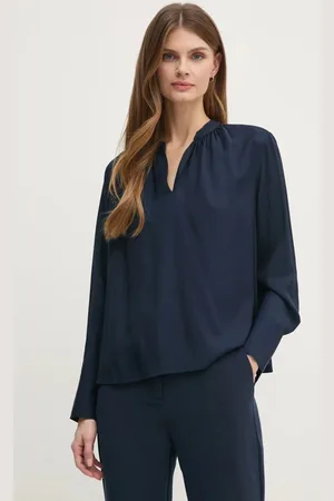 Tommy Hilfiger Bluzka damska kolor gładka WW0WW44049