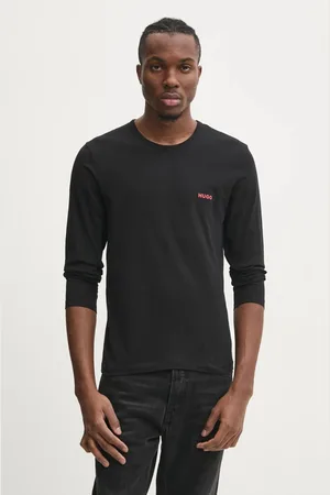 HUGO BOSS Longsleeve bawełniany lounge 3-pack kolor z nadrukiem 50492631
