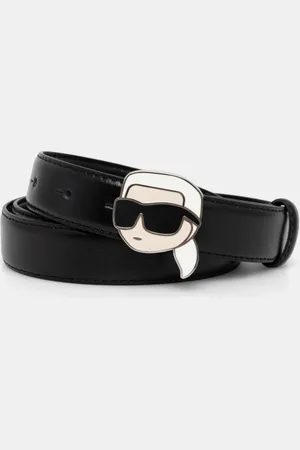 Karl Lagerfeld Pasek skórzany damski kolor A1W33184