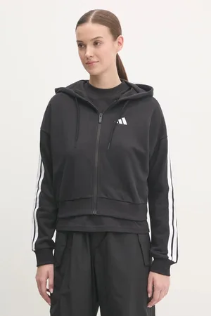 adidas Bluza Essentials damska kolor z kapturem z aplikacją JE0052