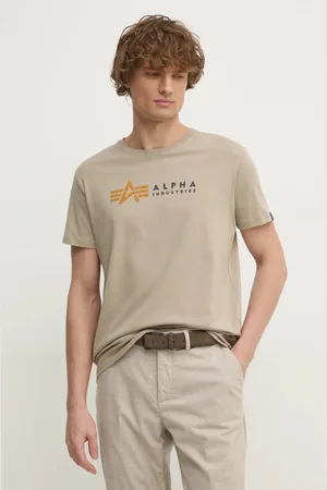 Alpha Industries T-shirt męski kolor z nadrukiem 118502PP
