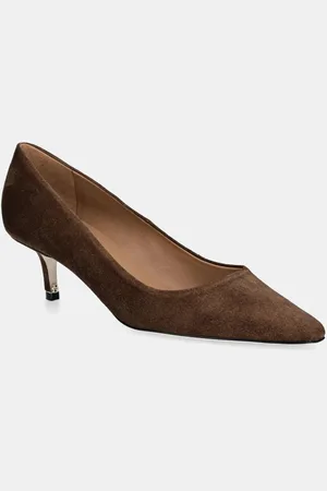 HUGO BOSS Szpilki zamszowe Charlieze kolor 50542815