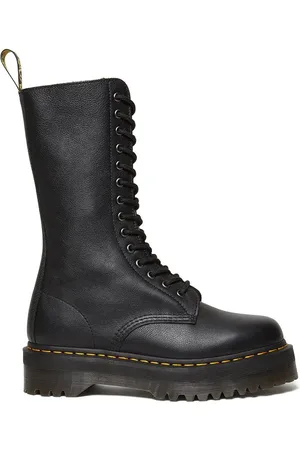 Dr. Martens Workery skórzane 1b99 Quad damskie kolor na platformie DM31426001