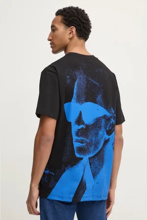 Karl Lagerfeld T-shirt bawełniany męski kolor z nadrukiem A1M17113