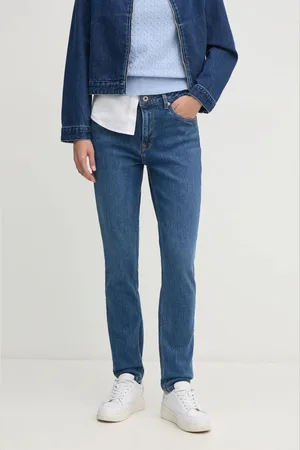 Pepe Jeans Jeansy TAPERED JEANS HW VIOLET damskie high waist PL204591EE3