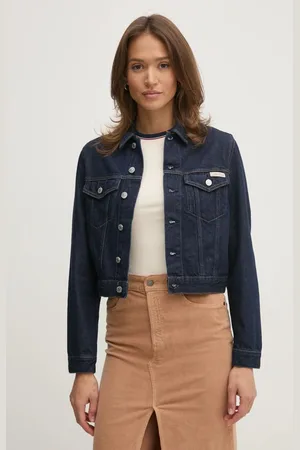 Calvin Klein Kurtka jeansowa damska kolor przejściowa J20J225066
