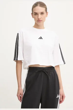 adidas T-shirt bawełniany Essentials damski kolor JD4999