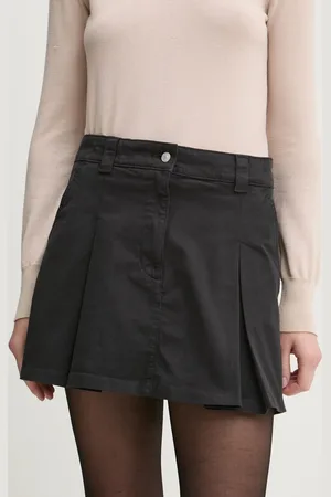 Tommy Hilfiger Spódnica jeansowa kolor mini rozkloszowana DW0DW19366