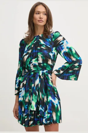 DKNY Sukienka kolor mini rozkloszowana DD4JYD78