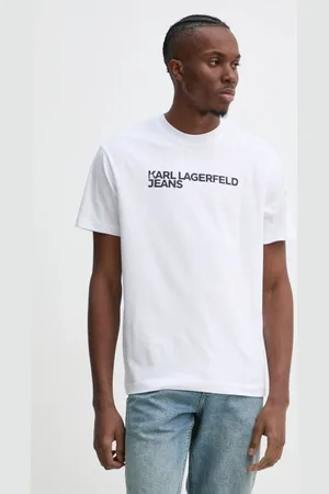 Karl Lagerfeld T-shirt bawełniany męski kolor z nadrukiem A1M17002
