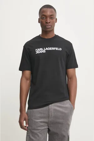 Karl Lagerfeld T-shirt bawełniany męski kolor z nadrukiem A1M17002