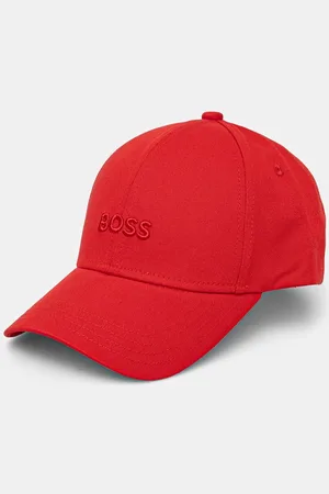 HUGO BOSS Czapka z daszkiem bawełniana kolor z aplikacją 50519889