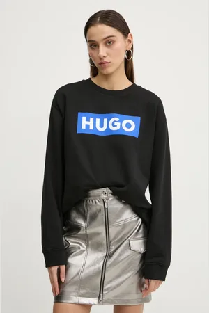Hugo Blue Bluza damska kolor z nadrukiem 50522425