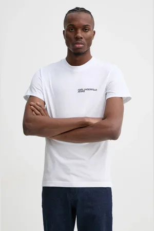 Karl Lagerfeld T-shirt bawełniany męski kolor z nadrukiem A1M17003