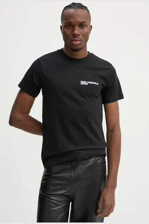 Karl Lagerfeld T-shirt bawełniany męski kolor z nadrukiem A1M17003