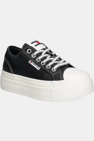 Tommy Hilfiger Tenisówki skórzane TJW FOXING VULC LC LEATHER damskie kolor EN0EN02714