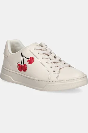 Coach Sneakersy skórzane High Line Cherry kolor CZ361
