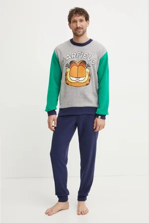 Benetton Piżama x GARFIELD męska kolor wzorzysta 3JA44P02K
