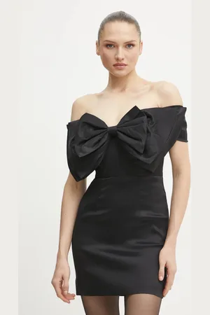 Bardot Sukienka MINI BOW DRESS kolor mini dopasowana 54327DB2